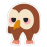 Wet Owl Sticker  - Legendary from Pets Plus Sticker Pack